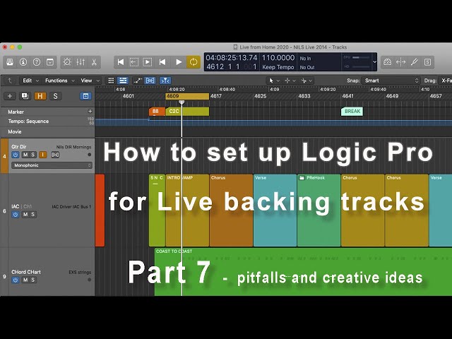 How to set up LogicPro for Live tracks Ep 7 additional pointers