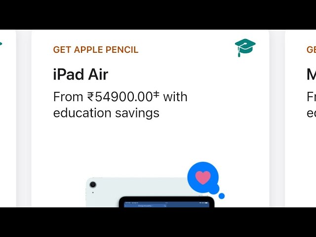 Apple Back School Sale Live | Get ipad with FREE Apple pencil pro | Apple Education Program