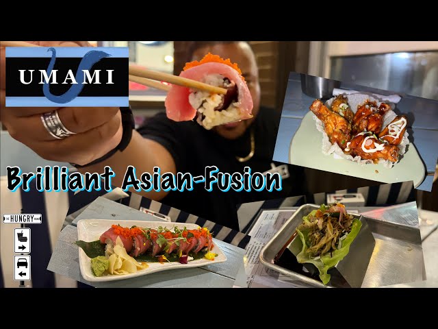 Asian Fusion At Umami Birmingham! Everything From Wings To Tacos to Excellent Sushi!