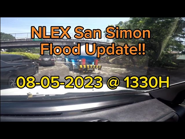 NLEX San Simon flood update!!