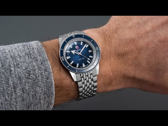 A Great Looking Blue Dial Diver For Smaller Wrists - Rado Captain Cook Blue 37mm
