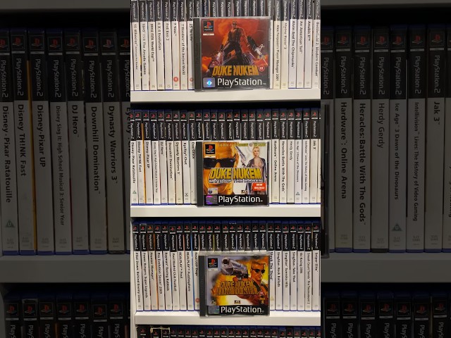 All Duke Nukem games on PlayStation 1 ☢️💥🐷 #dukenukem #3drealms #psone #psx #ps1 #shorts