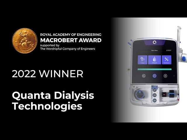 Quanta Dialysis Technologies - winner of the 2022 MacRobert Award