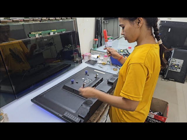 Half Side Panel Flickering | Panel Repair Using Bonding machine | COF Bonding | JK Service Kanpur