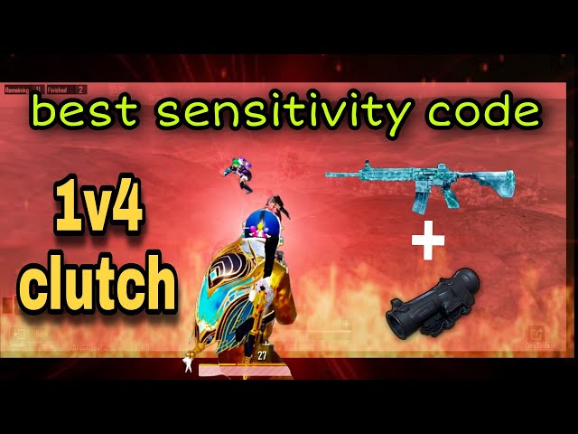 2.0 Best Sensitivity Code Bgmi/Pubg|1v4 cluch|m416+6x full sensitivity settings