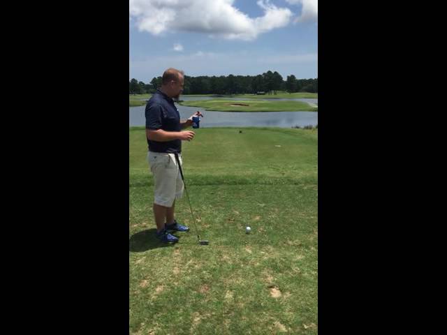 Bad golfer hits hole in one