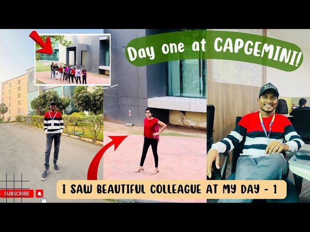 Day 1 at #capgemini office #hyderabad 🤩 | visiting my office for the first time 👀 | #capgemini