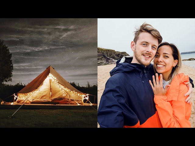 WE GOT ENGAGED! Surprise bike ride proposal, riding the Camel Trail & glamping in CORNWALL 2020 💛