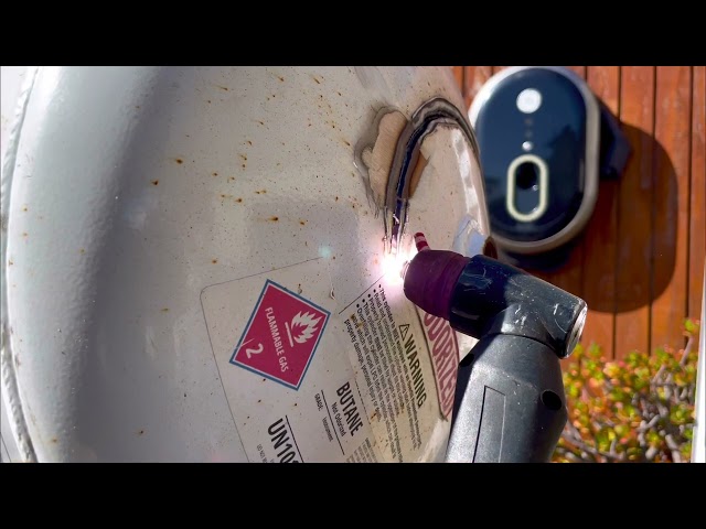 Cutting the last orifice for Nova with a plasma cutter