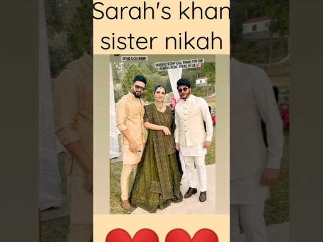 Sarah Khan sister nikah ceremony ❤️/celebraties show