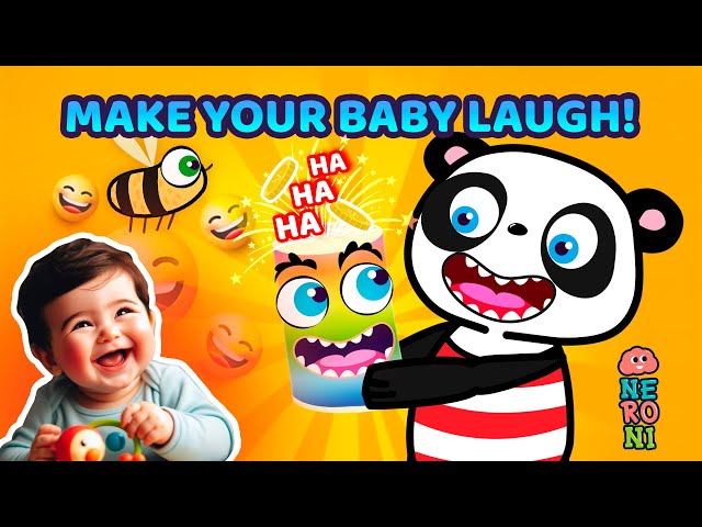 Goofy Panda & Beebee | 1 HOUR | Make your baby laugh | Magic Piggy Bank | Neroni Kids