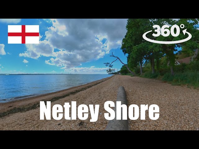 10 mins of Chilling on Netley Shore 🏴󠁧󠁢󠁥󠁮󠁧󠁿 | Insta360 One X2 | Ambisonics 🎧 ASMR | VR 360