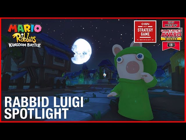 Mario + Rabbids Kingdom Battle: Rabbid Luigi Character Spotlight | Gameplay Trailer | Ubisoft [NA]