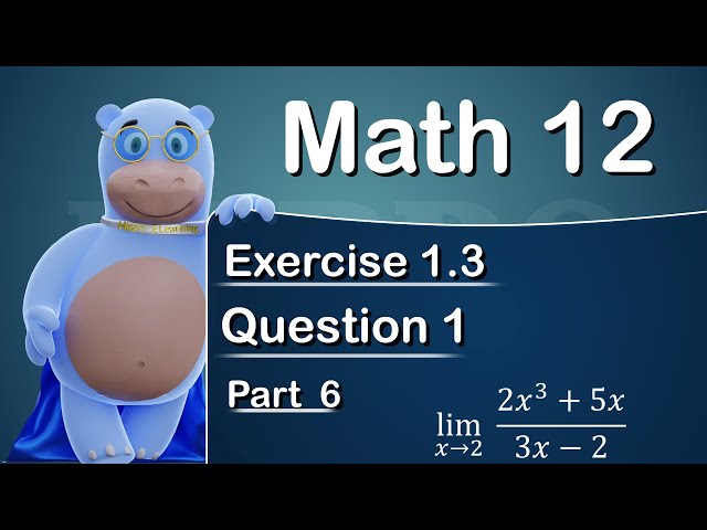 Math Class 12 - Chapter 1 |  FUNCTIONS AND LIMITS |  EX 1.3 - Q 1 P-6 | 2nd Year - FSC