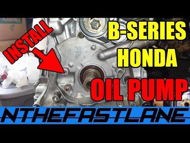 Oil Pump Install Honda B-series "How To"
