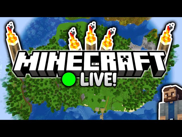 Time to make Flora Island GLOW! | Let's Play Minecraft Survival [LIVE] #WorkingWednesdays
