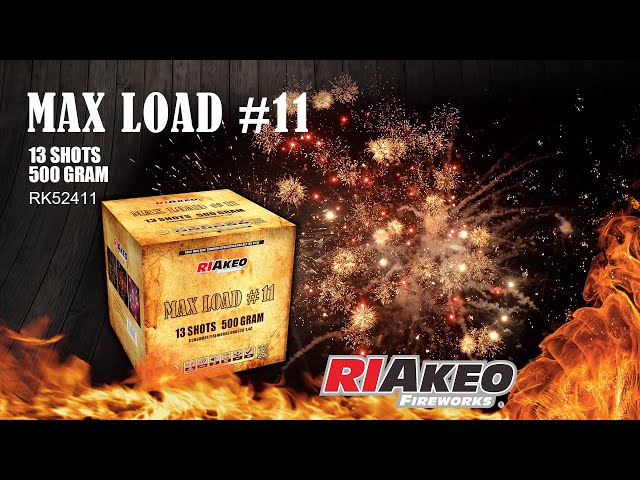 USA 1.4G CAKE “MAX LOAD #11” 13 shots RK52411 30mm丨RIAKEO FIREWORKS