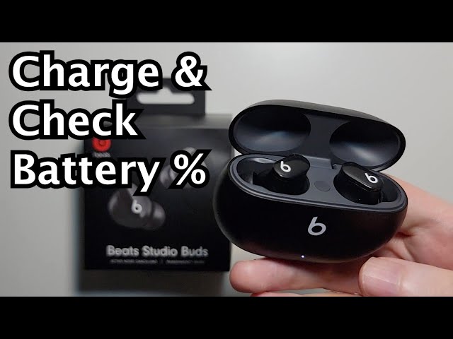 How to Charge Beats Studio Buds & Check Battery %!