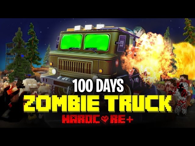 I SURVIVE | MINECRAFT | AND | TRUCK |  ZOMBIE=SURVIVAL•(PART-2)