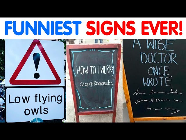 🤣FUNNIEST & DUMBEST🤪 Signs That People😄 Have Ever Seen...😱