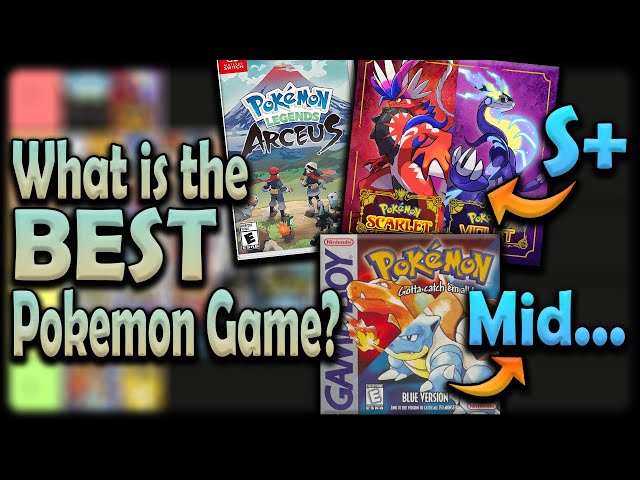 What is the BEST Mainline Pokemon Game?| Ranking EVERY Mainline Pokemon Game | Pokemon Tier List!