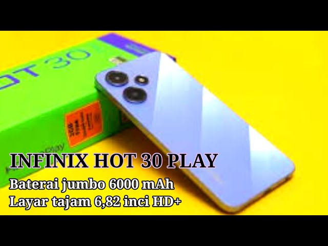Infinix Hot 30 Play 4/64GB  Up to 8GB Extended RAM  Helio G37 6.82” HD+ 90Hz 16MP AI Camera 6000 mAh