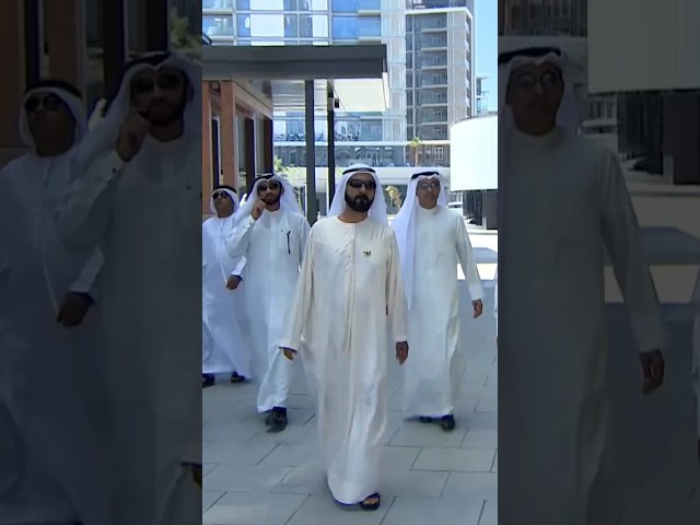 Sheikh Mohammed bin Rashid Rashid Al Maktoum Dubai King Visit Bluewaters Island #shorts #dubai #dxb