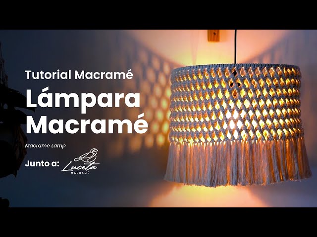 Lámpara Colgante de Macramé DIY - Tutorial Completo y Fácil para Principiantes
