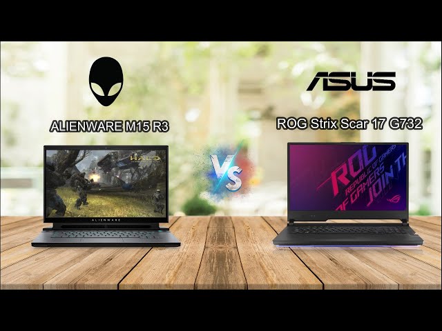 Alienware M15 R3 vs Asus ROG Strix Scar 17 G732 comparison.