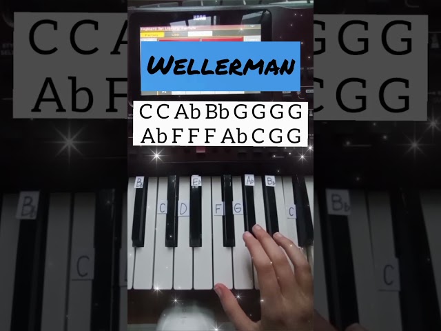 Nathan Evans - Wellerman (piano tutorial) #shorts