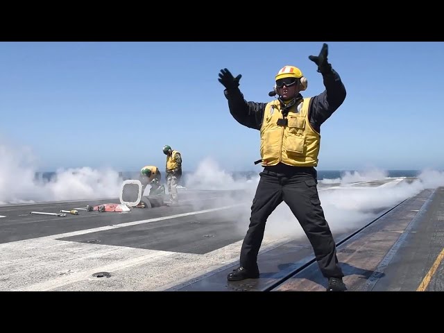 VIOLENT Super Hornets Carrier Catapult Takeoffs – Flight Deck Ops USS Theodore Roosevelt