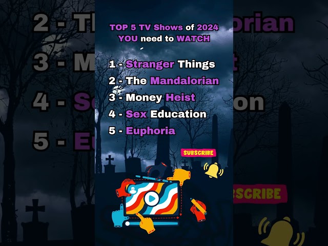 TOP 5 BEST TV Shows YOU need to WATCH in 2024! 🍿📺 #netflix #shorts #top