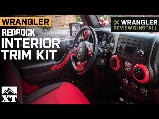 Jeep Wrangler JK RedRock Interior Trim Kit; Red Review & Install