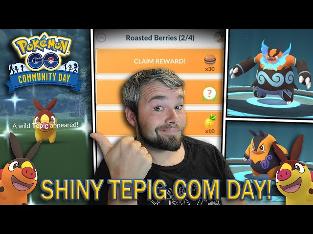 SHINY TEPIG COMMUNITY DAY! (Pokemon GO)