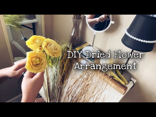 How to Make a Simple Dried Flower Bouquet 💐