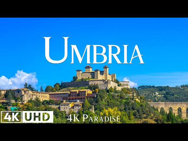 Umbria, Ý 4K Ultra HD • Cảnh quay ấn tượng, Phim thư giãn có cảnh đẹp với âm nhạc êm dịu