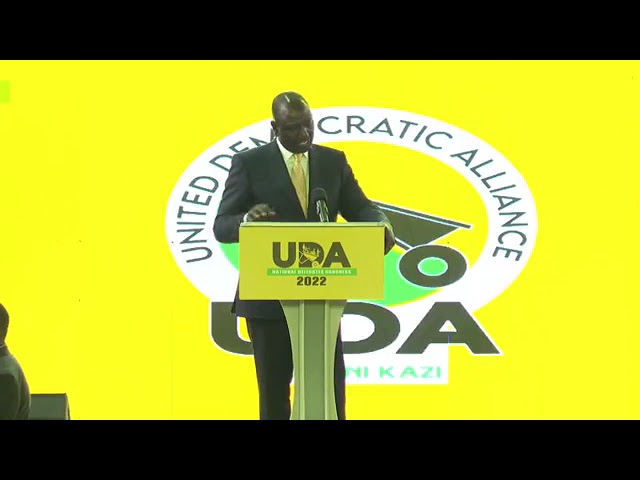 Deputy President William Ruto speech during the UDA  - National Delegates Conference at Kasarani.