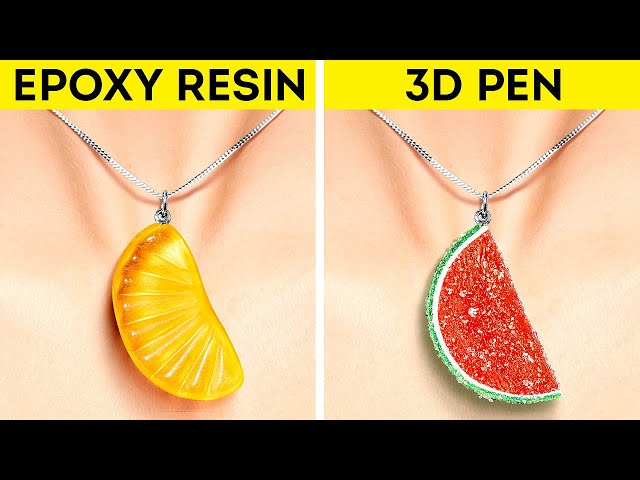 EPOXY RESIN vs 3D PEN || Cool DIY Jewelry and Home Decor