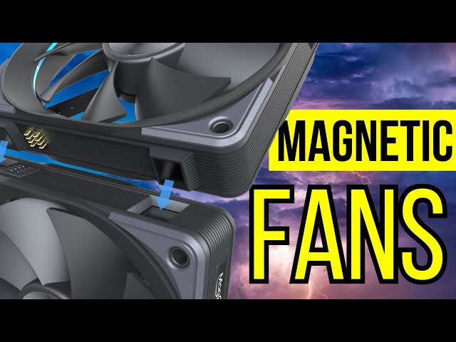 Magnetic Fans!  No More Mess!  Seasonic MagFlow Fans!