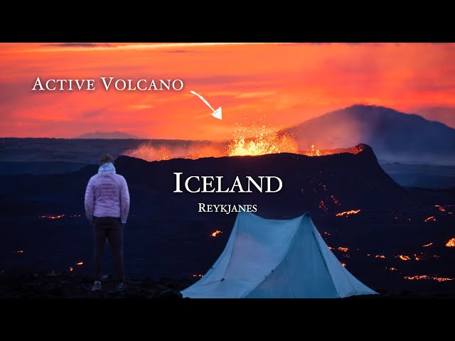 Silent Hiking & Camping at Iceland's Active Volcano