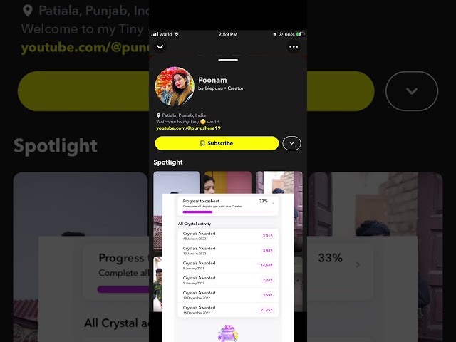Snapchat payout February 2023 | Snapchat spotlight payout | Snapchat earning | #shorts