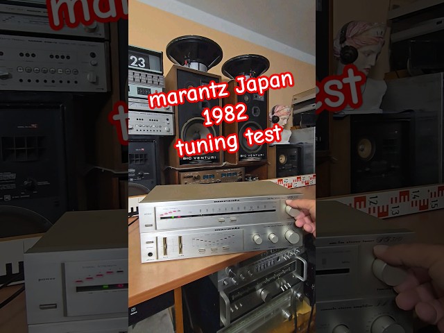 #1980s marantz Japan FM tuner tuning sound test @Angelicaaudio