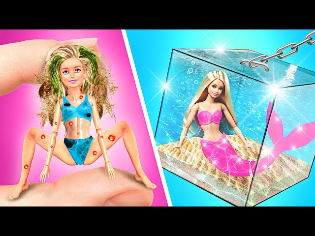 Mermaid Doll in Real Life! Amazing Makeover DIY Tricks and Hacks by Teen Spot