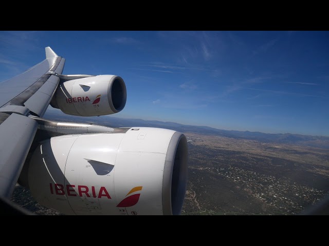 Iberia A340-600 Takeoff from Madrid Barajas - IB6659 - Last built A340