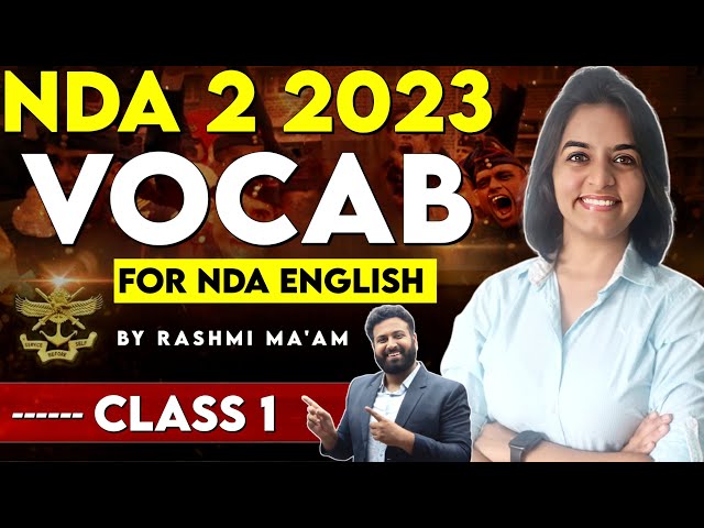 Class - 1 | Free Vocabulary Batch For NDA 2 2023 | NDA English Complete Course | Learn With Sumit