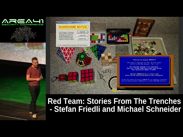 Area41 2018: Stefan Friedli and Michael Schneider: Red Team: Stories From The Trenches