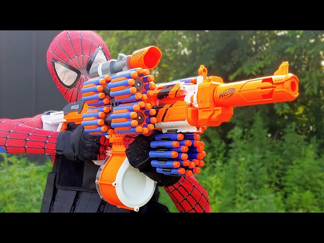 Nerf War: Spider Man Nerf Gun