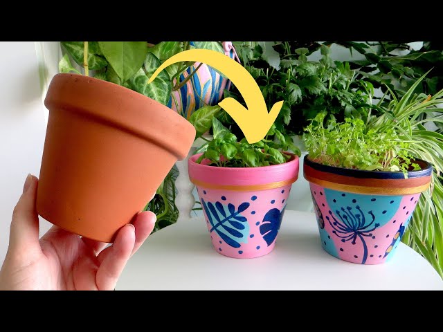 Easy Clay Plant Pot Painting Ideas to Try!