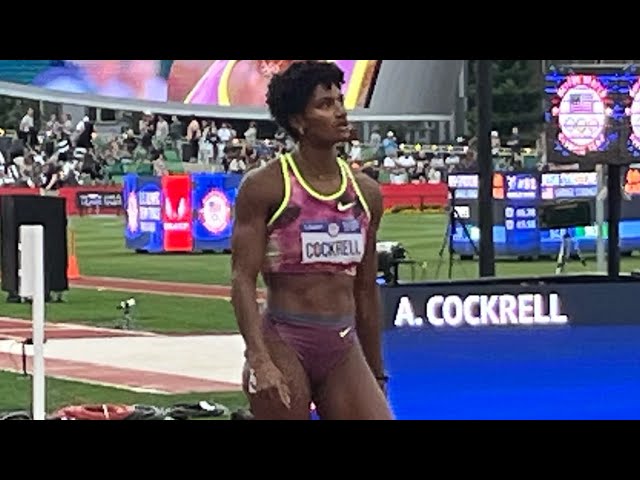 Women’s 400m Hurdles Round 1 Heat 3, 2024 U.S. Olympic Trials, Anna Cockrell