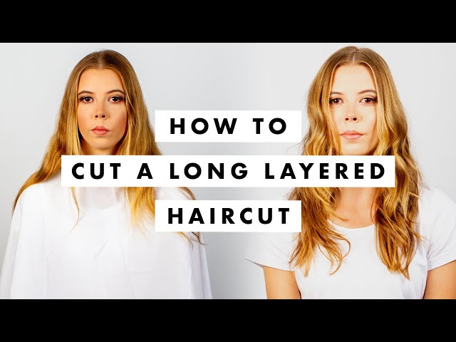 How to Cut Hair:  Long layers like Gigi Hadid  - Tutorial / Lesson - MIG Training